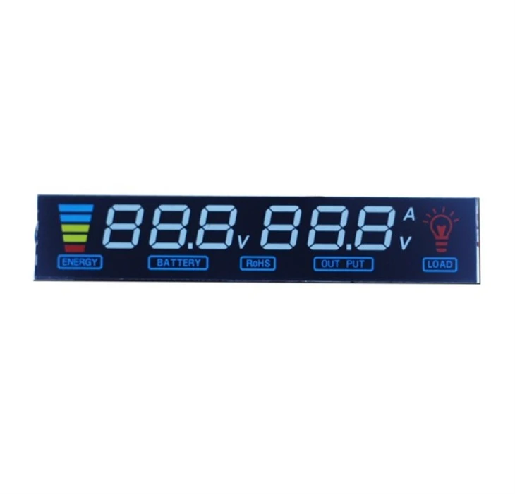 customized 7 segment VA lcd display for UPS power screen